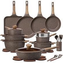 CAROTE 31pcs Pots and Pans Set Non Stick, Cookware Set Pots and Pans Induction Cook Ware, Nonstick Kitchen Cooking, PFOA Free