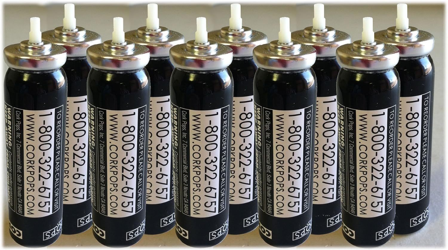 Cork Pops Refill Cartridges, 10-Pack
