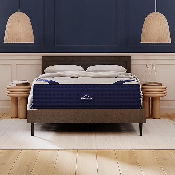 DreamCloud 14" Full Mattress, Luxury Hybrid Gel Memory Foam, 1 Year Trial