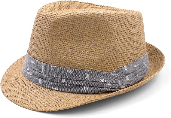 Short Brim Fedora Straw Hats Panama Hat for Men Women Sun Hats Beach Trilby Travel