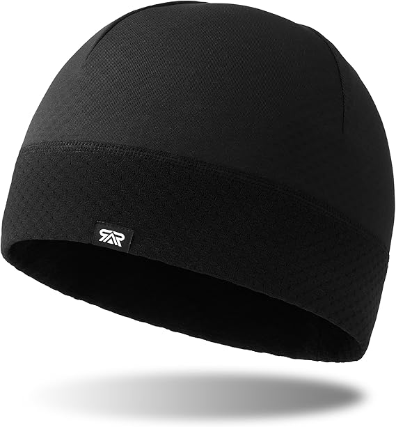 Winter Thermal Skull Cap Warm Breathable Beanie for Men Women | Windproof Integrated Thermal Cuff Beanie, Fleece Lined Cold Weather Hat for Ski Cycling Running