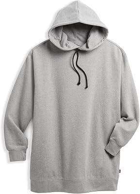 TomboyX Eco Fleece Hoodie, Pullover Drawstring, All Day Comfort XS-4X