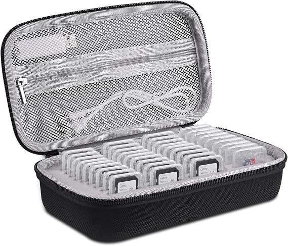 36 Slot Memory Card Storage Case for 27 Micro SD Card & 9 SD SDHC SDXC Card