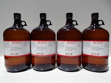 Tetrahydrofuran (THF), Anhydrous, Reagent ACS. 99.0%, 4 Liter X 4 Bottles