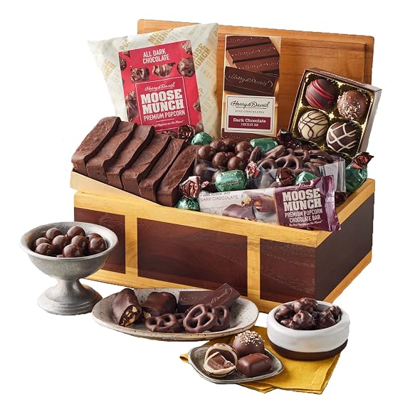 Harry & David Chest Of Chocolates, Assorted Milk And Dark Chocolate Gift
