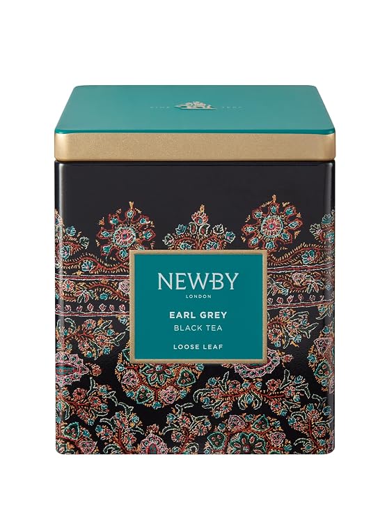 Earl Grey Loose Leaf Tea by Newby Teas 125g Caddy Classic Black Tea with Natural Bergamot Premium Aromatic Blend