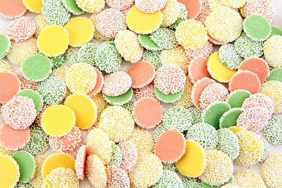 Planet Sweets Pastel Mint Nonpareils Candy - 8 Ounces - Smooth Melty Creamy After Dinner Mints Drops Bulk Candies