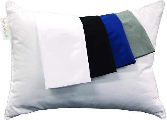 AllerEase Toddler & Travel Zippered Pillow Protector 14x20 Grey