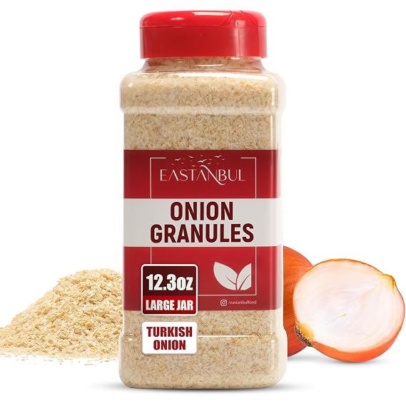 Eastanbul Granulated Onion, Turkish Minced White Onion, Natural,12.3oz