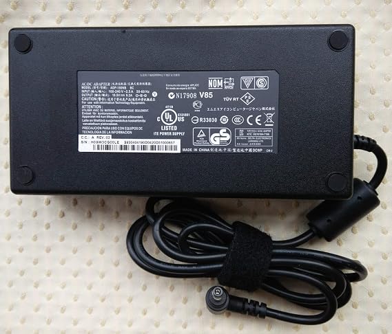 Original OEM 19.5V 9.2A AC Adapter for Delta MSI GT60 GT70,ADP-180NB BC Laptop(This Model is 5.52.5mm Small tip Without Inside pin,not 7.45.0 Big tip with a Inside pin