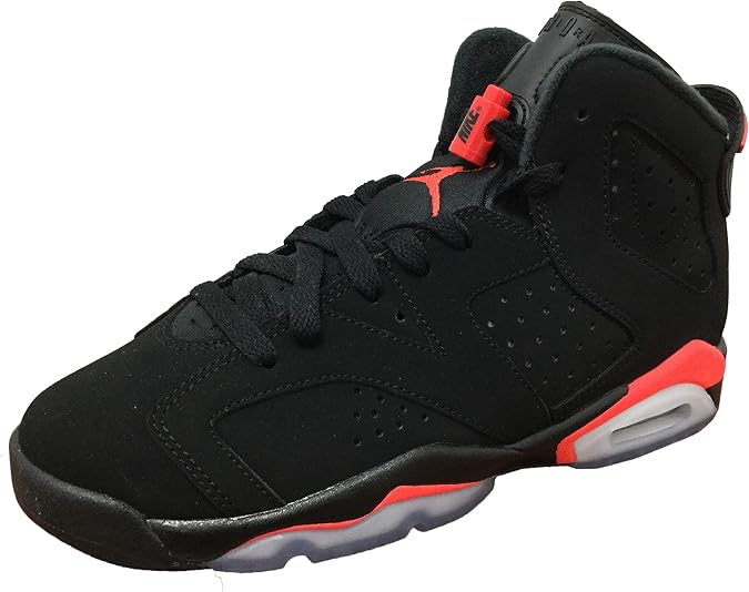 Jordan Youth Air 6 (GS) 384665 060 Infared - Size 5Y Black/Infrared
