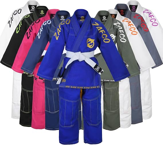 Brazilian Jiu Jitsu, Kids Jiu Jitsu Gi Children BJJ Gi Grappling Kimonos Lightweight White Belt
