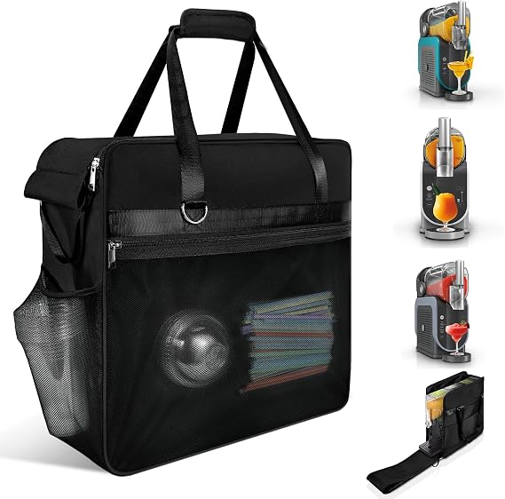 Portable Carrying Case for Ninja Slushi Machine black Travel