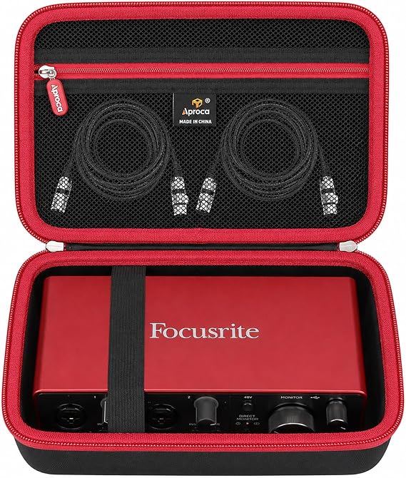 Case for Focusrite Scarlett 2i2 4th Gen USB Audio Interface (Case Only)