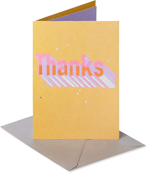 American Greetings Thank You Card (Much Appreciation)