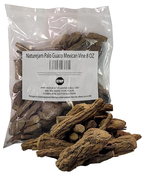 Naturejam Palo Guaco Mexican Vine 8 OZ - Amazing Unique Vine Cut in Chunks aka Raiz De Guaco or Mikania Guaco