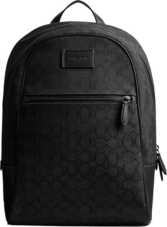 Coach Mens Theo Backpack In Signature Jacquard Black One Size One Size