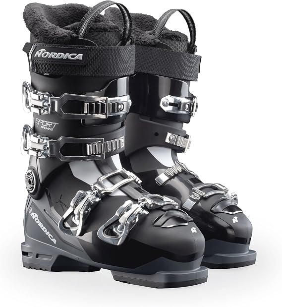 NORDICA Women's Medium Wide Volume Easy-Entry All-Mountain Sportmachine 3 65 Ski Boots