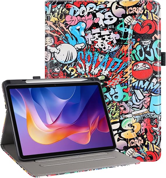 for Lenovo Tab M11 Case with Pen Slot,for Lenovo M11 Tablet Case with Hand Strap 11 Inch TB330FU 2024,Graffiti