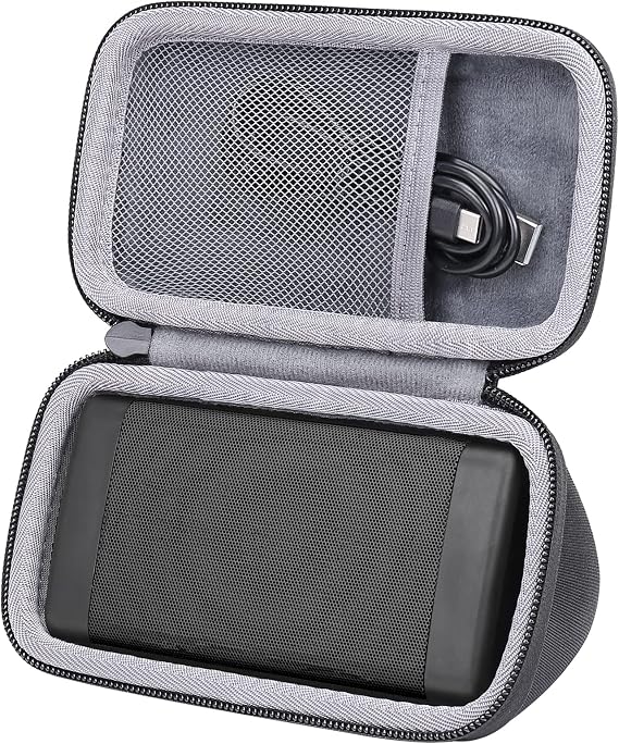 co2CREA Hard Case Replacement for 3 Bluetooth Portable Speaker, Black