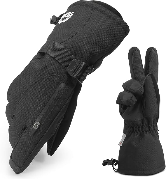 STOMP Waterproof Ski/Snow Gloves Winter Warm 3M Thinsulate Snowboard Snowmobile Cold Weather Gloves