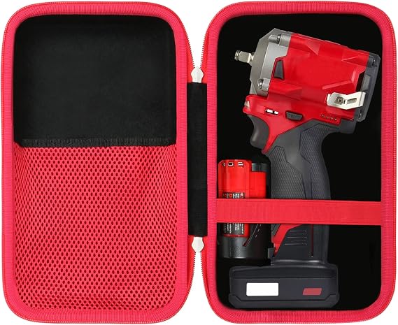 khanka Hard Storage Case Replacement for Milwaukee 2554-20 M12 Fuel Stubby 3/8" Impact Wrench, Case Only