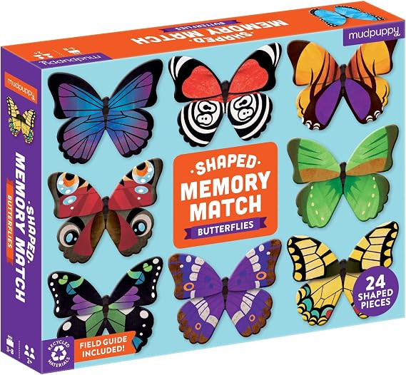 Mudpuppy - Butterflies Shaped Memory Match for Kids