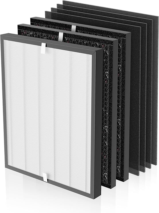 3000 Replacement Filter Compatible with Air Doctor 3000 Air Purifier, 1 Premium Filter + 2 Activated Carbon Filters + 4 Pre-Filters