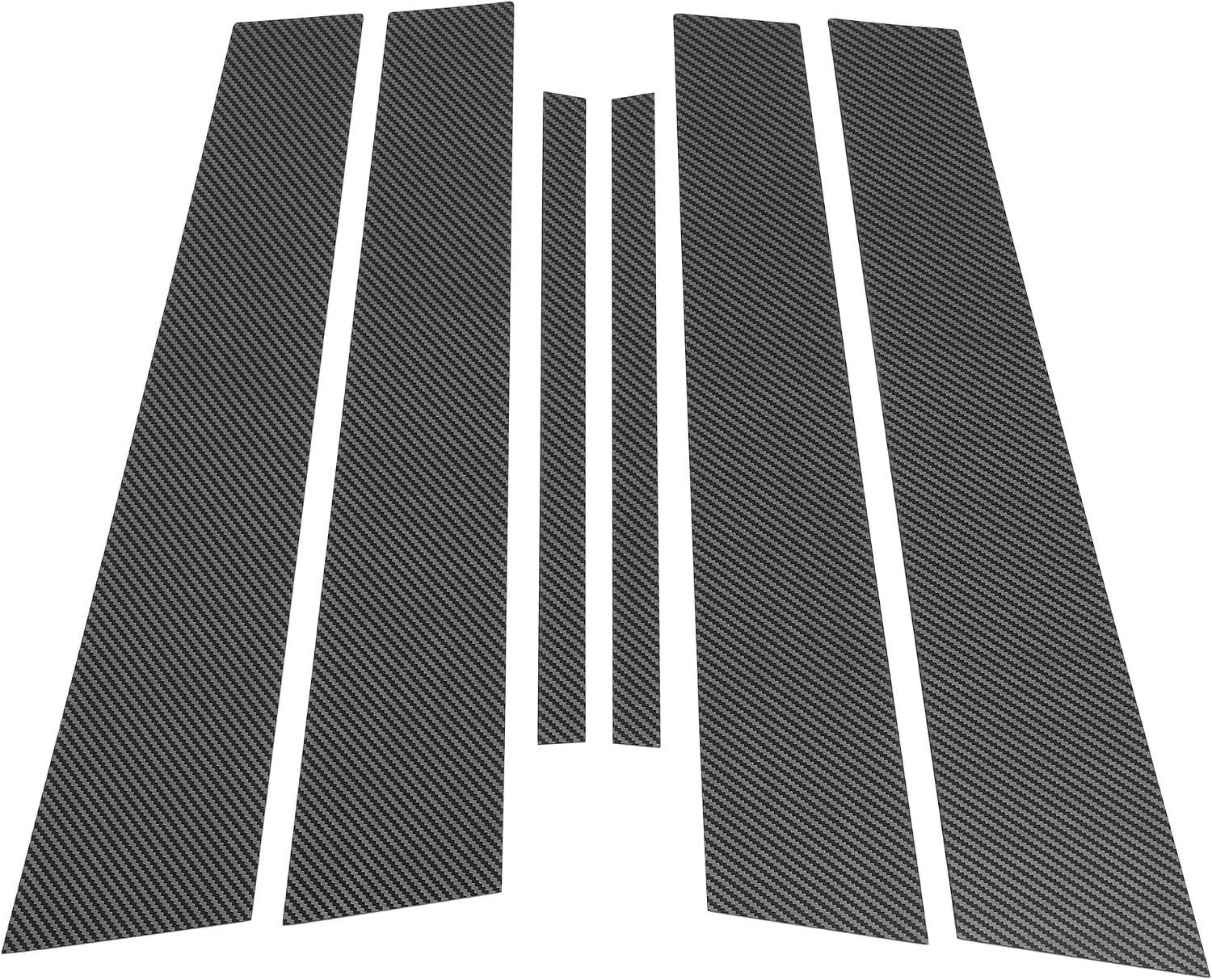 6 Pcs Door Pillar Window Trim for NISSAN MAXIMA 2016-2023 Front Rear Left Right Anti Scratch Sticker Pillar Posts Cover Carbon Fiber Pattern Black