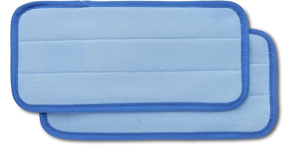 Unger Professional ProClean Indoor Window Cleaning Replacement Pads, 2 Pack, Hold Dust and Dirt, Works with Glass Cleaners and Solutions, Non-Drip Surface Pad