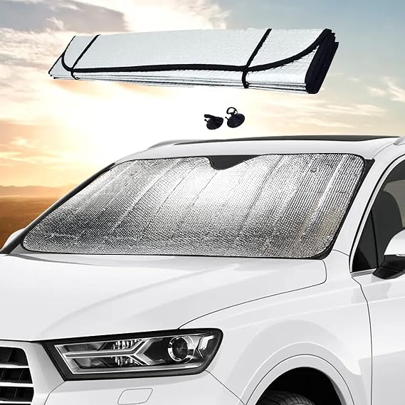 1Pcs Car Windscreen Sun Shade for Hyundai Tucson 2015-2020, Foldable Auto Front Windshield Sunshade Cover Blind Visor Shield Mat,140 * 70cm