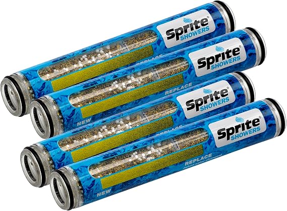 Sprite Showers HHC-4 Hand Held Chlorgon Shower Filter Replacement Cartridge 4-Pack