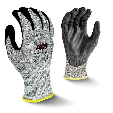 Radians RWG555TL Axis Cut Protection Level A4 Work Gloves, Tagged, Pair, Large (Pack of 12)