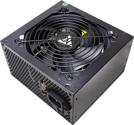 APEVIA VENUS500W Venus 500W ATX Power Supply with Auto-Thermally Controlled 120mm Fan, 115/230V Switch, All Protections