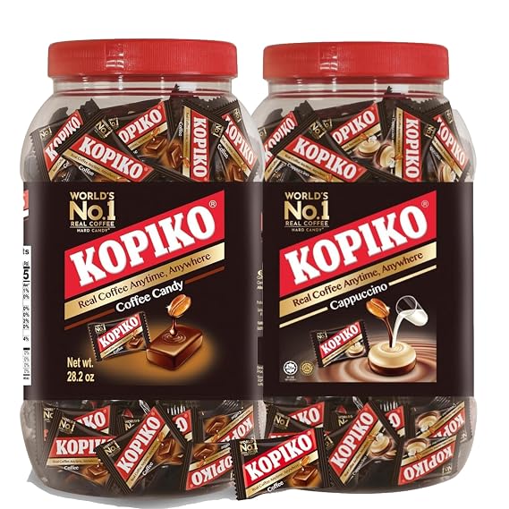 Kopiko Coffee & Cappuccino Candy Hard Candy from Indonesia (2-Pack)
