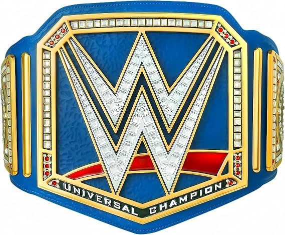 Authentic Wear Universal Championship Replica Title Belt, World Heavyweight Wrestling Championship Title Belt - Adult Size