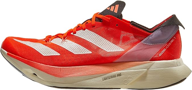 adidas Adizero Adios Pro 3 Running Shoes Men's, Orange, Size 5.5