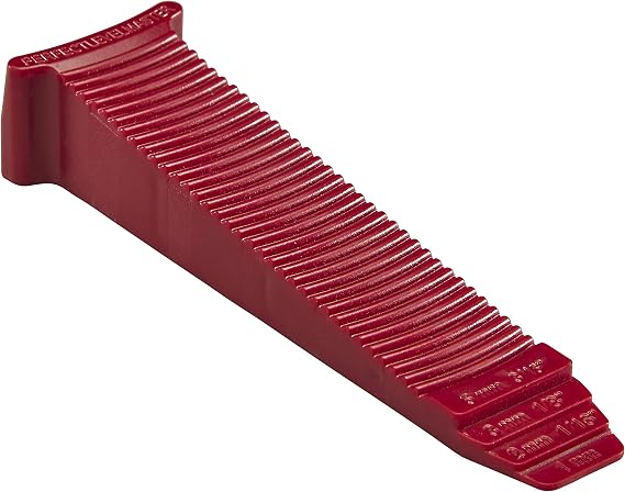 T-Lock - 100 red wedges PERFECT LEVEL MASTER - Professional Anti lippage Tile leveling system - (white T-Lock clips spacers not included and sold separately) by Tile Master