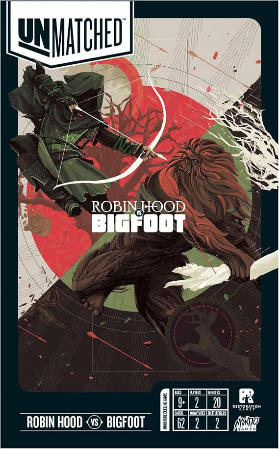 Restoration Games Unmatched Robin Hood vs Big Foot