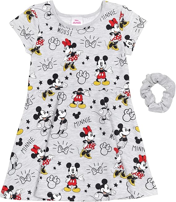 Disney Girls' Skater Dress and Scrunchie Set for Baby & Kids