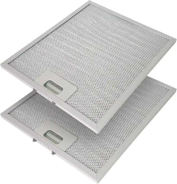 Air Filter, Grease Filter for Cooker Hoods, 318 x 258 mm, Metal, Pack of 2