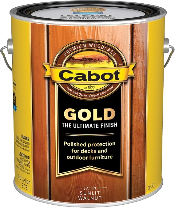 Cabot Gold, Satin, Sunlit Walnut, 1 Gallon