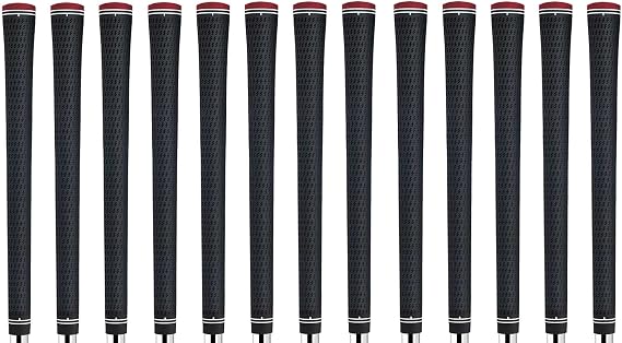 Lamkin Crossline Black 360 Golf Grip Bundle (13 Piece), Midsize