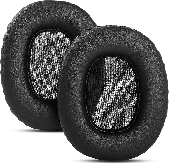 Replacement Earpads Ear Pads Cushions Compatible with Marshall Monitor Over-Ear Stereo Headphones (Black)