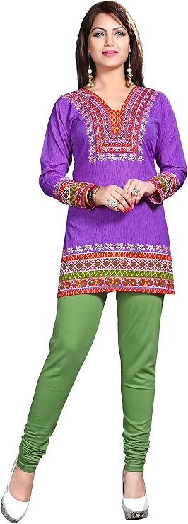Maple Clothing India Tunic Top Women's Printed Short Kurti Kurta Indian Apparel Outfit