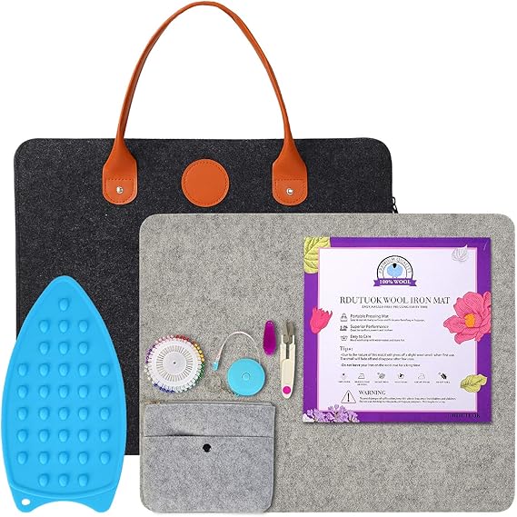 Wool Pressing Mat, 100% New Zealand Wool, 17" x 13.5" Ironing Mat