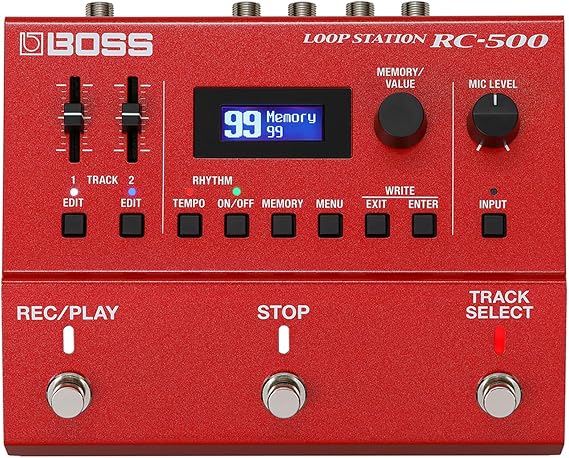 BOSS RC-500 Loop Station | Advanced Two-Track Looper with Onboard Mixing & Deep Control Options | Class-Leading Sound Quality | 16 Versatile Drum Kits | 13 Hours Record Time | Expanded Control Support