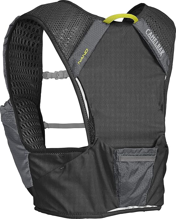 CamelBak Nano Running Hydration Vest - Running Accessories - 3D Micro Mesh - Dual Adjustable Sternum Straps - Secure Phone Pocket - Fuel and Gear Storage - 34 Ounce