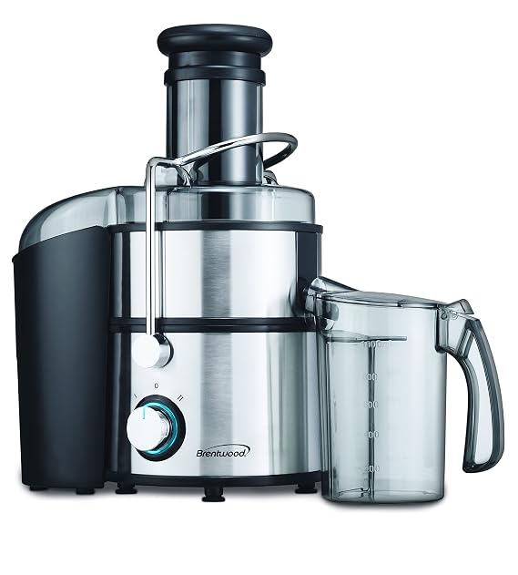 Brentwood JC-500 2-Speed 700w Juice Extractor with Graduated Jar, Stainless Steel