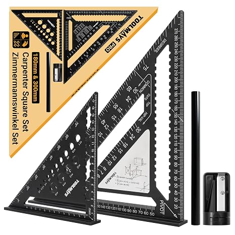 Carpenter's Square Set 300 mm and 180 mm